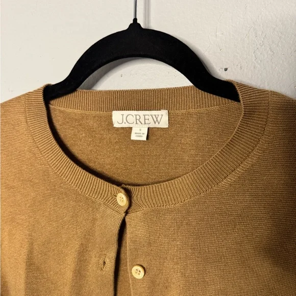 J. Crew Women's Camel button Cardigan - Picture 3 of 6